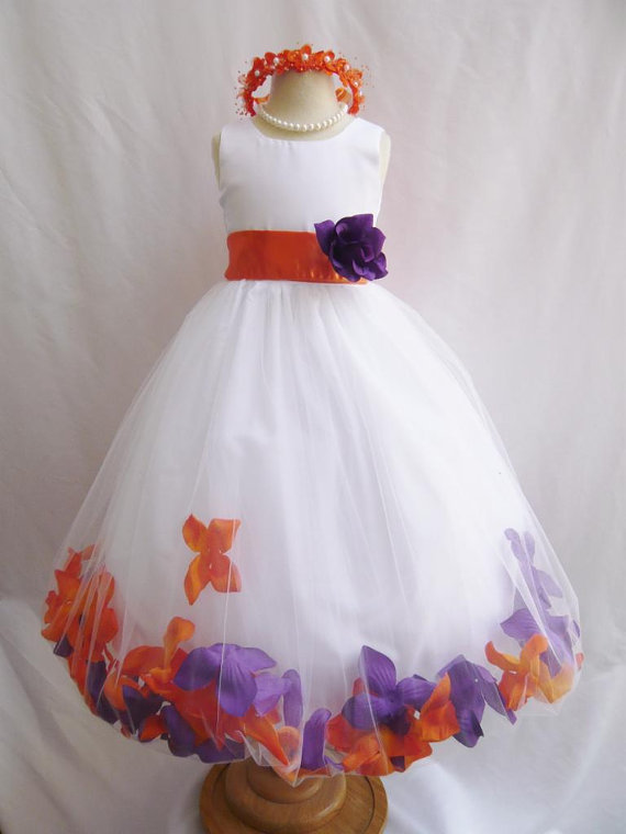 Rose petal outlet flower girl dress