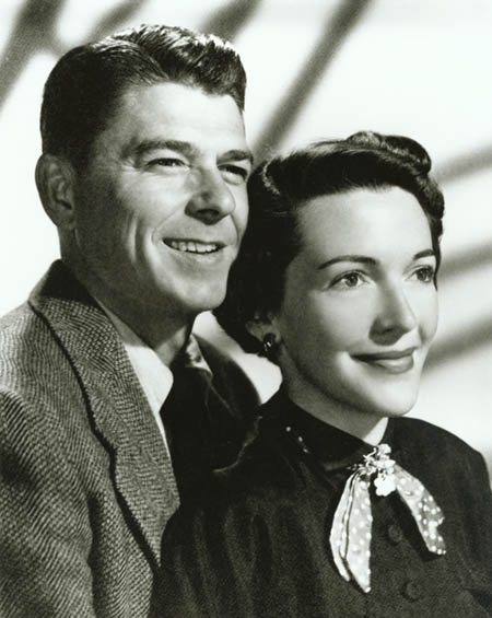 Ronald Reagan and Nancy Davis' official engagement photograph, taken in January 1952.