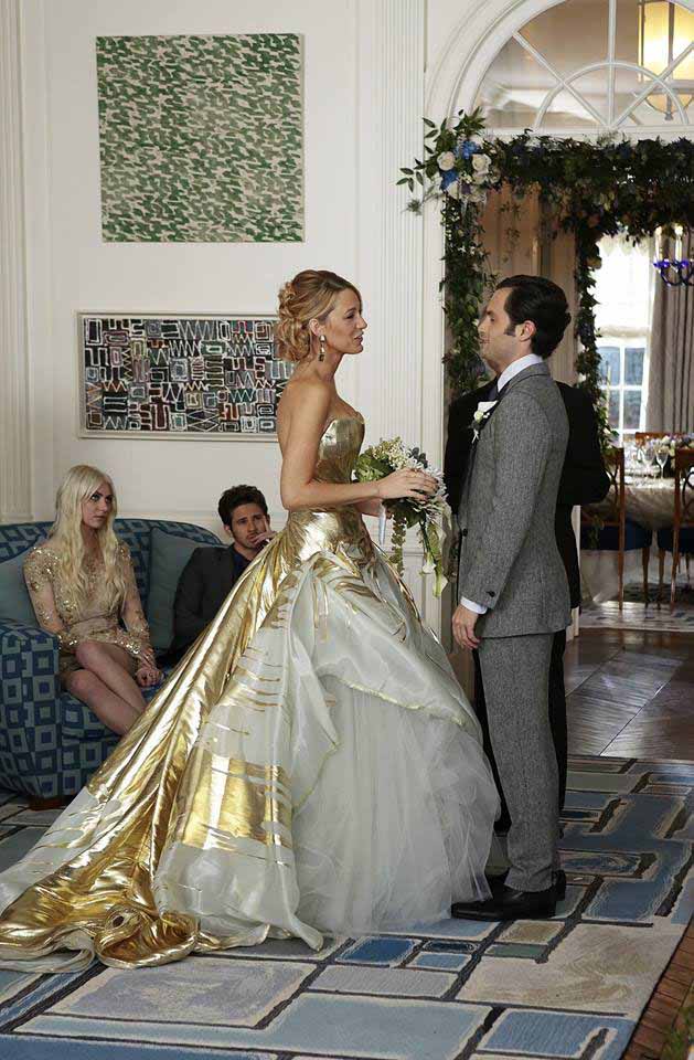 Serena van der Woodsen wedding dress from Gossip Girl series finale 