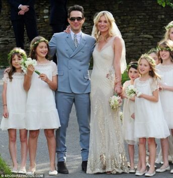 Kate Moss with her new husband Jamie Hince