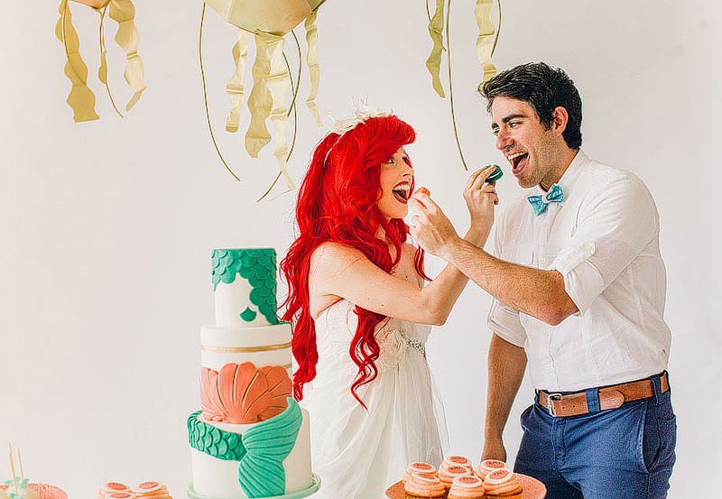 Little Mermaid themed wedding (9)