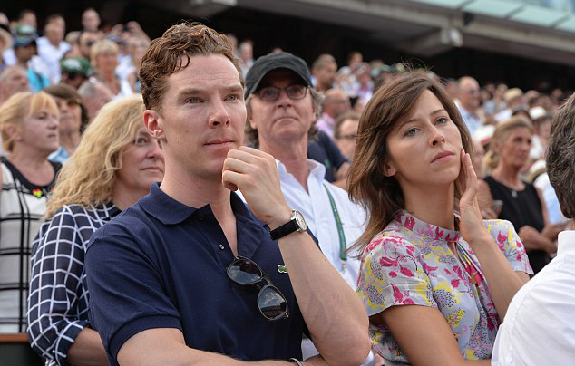 Benedict Cumberbatch and fiancee Sophie Hunter. Image: DailyMail.co.uk