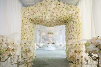floral wedding setup by karen tran florals