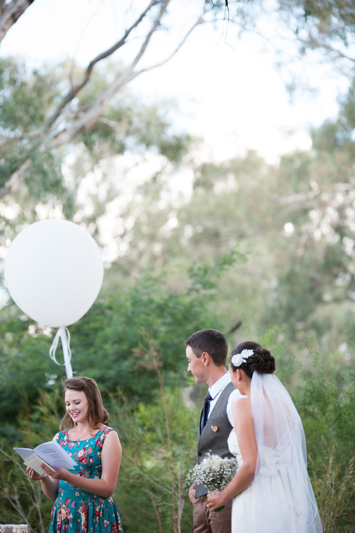 Wedding backyard elopement celebrant