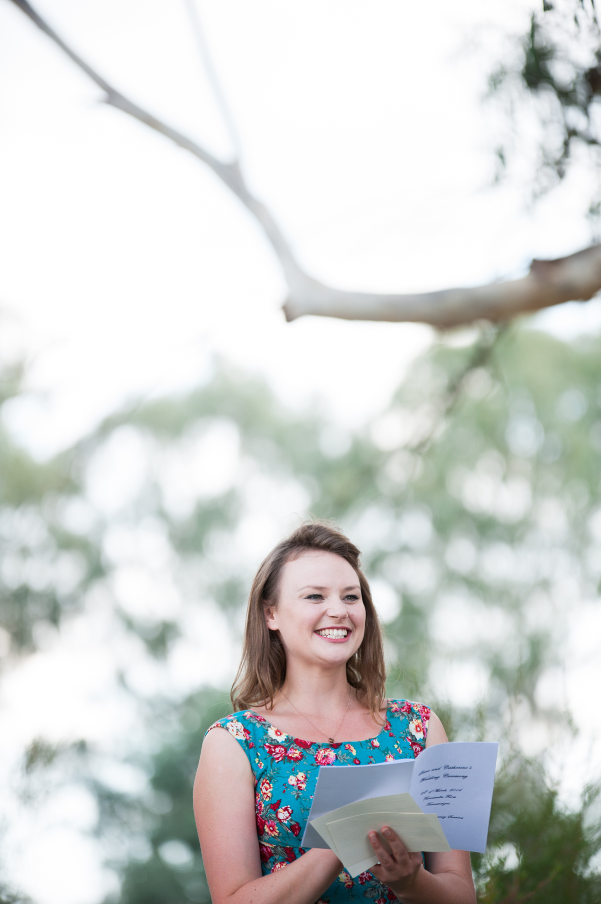 Wedding backyard elopement celebrant