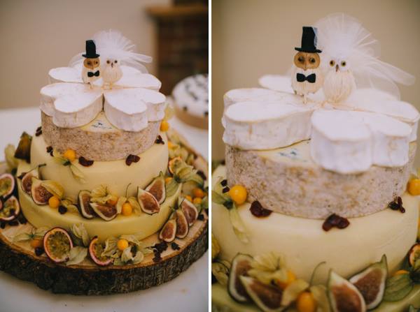 creative cheeswheel wedding cake