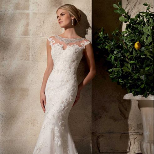 Mermaid wedding gown by Mori Lee Madeline Gardner