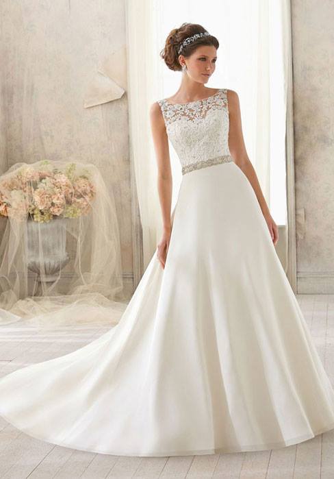 Dress V wedding gown