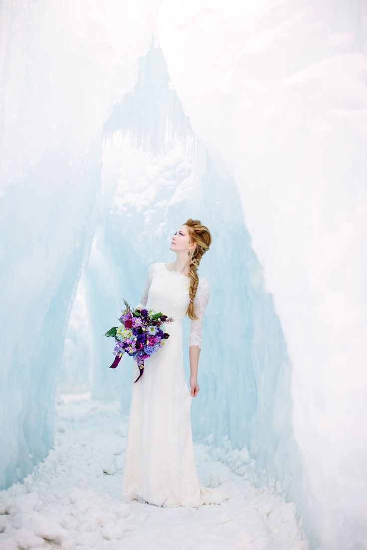 Elsa Inspired Wedding Dress