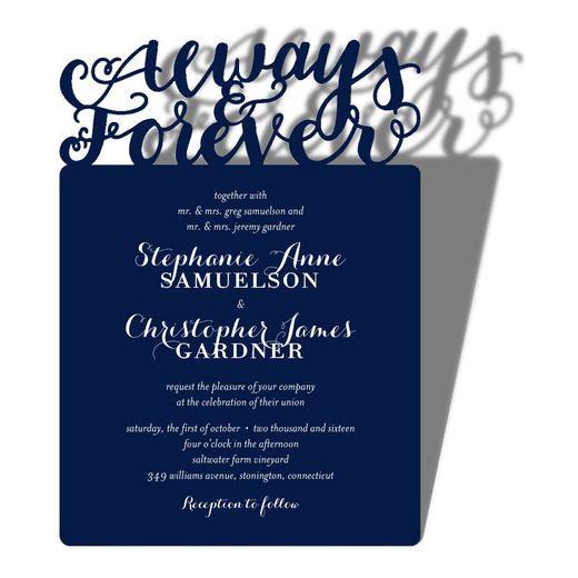 Laser Cut wedding invitation - Baltic