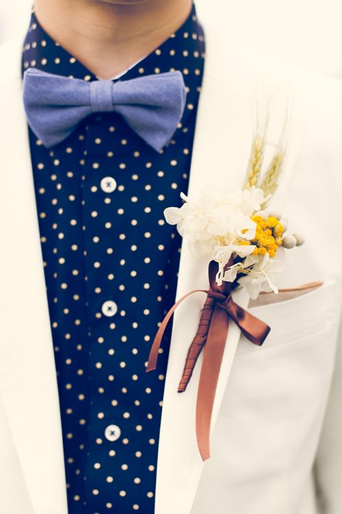 Groom polka dots