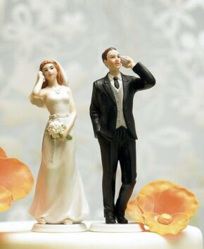 Cool wedding cake toppers