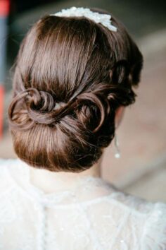 Bridal updo hairstyle