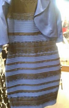 The optical illusion dress