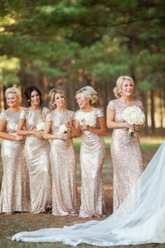 Badgley Mischka bridesmaids dresses