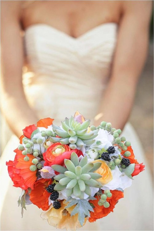 succulents and bouquets