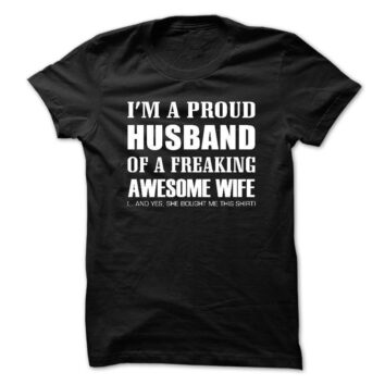 Proud husband t-shirt