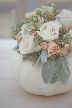 Pumpkin vase for flowers