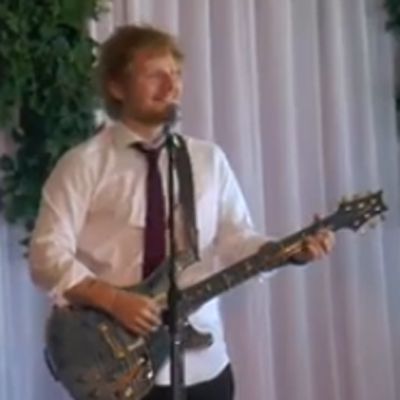 Ed Sheeran crashes couple's wedding - to sing their first dance song | Easy Weddings