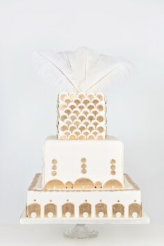 1 Art Deco Wedding Cake