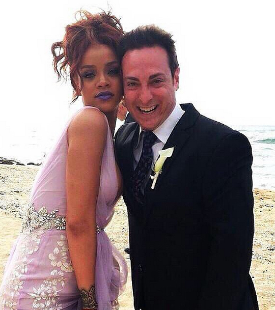 Rihanna - bridesmaid at wedding