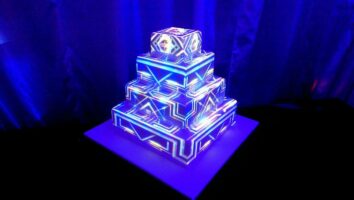 Interactive wedding cake - with light show