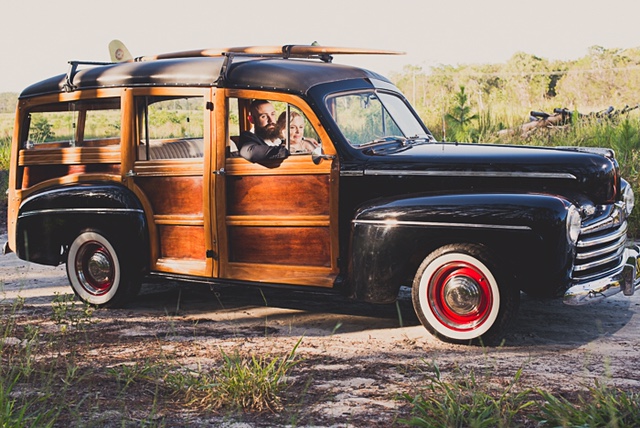 Noosa Woody Wedding car (5)