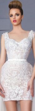 Hanna Toumajen mini wedding dress