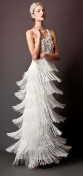 Deco inspired wedding gown