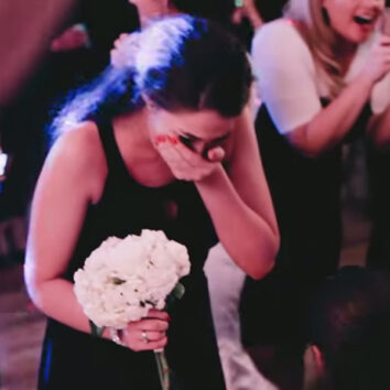 Bride orchestrates proposal for best friends