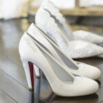Custom-made Louboutin shoes for the bride. Image: Paris Hilton via Instagram