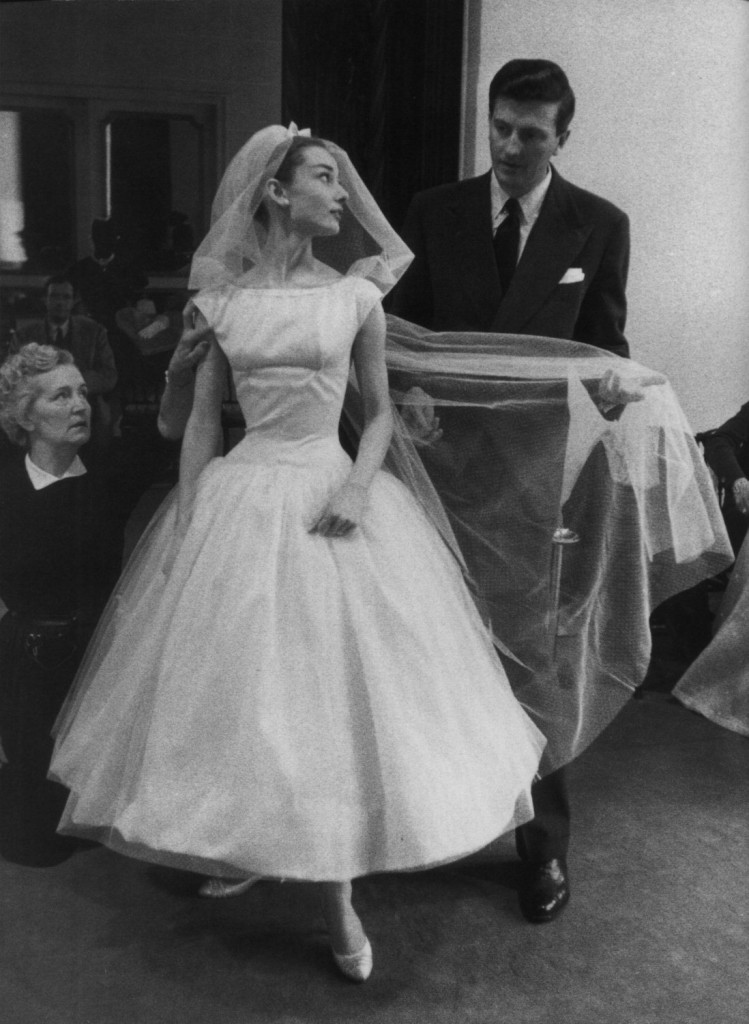 Audrey Hepburn in Funny face vintage wedding dress