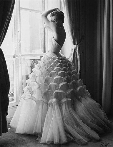 Timeless modern vintage gown wedding skirt wedding dress