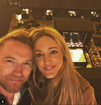 Ronan Keating and fiancee Storm Uechtritz. Image: the Star