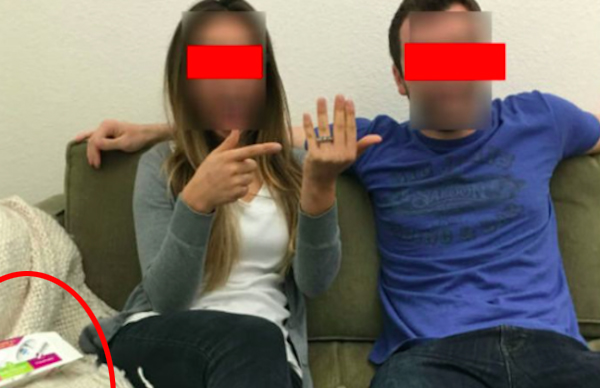 Couple announce engagement - and pregnancy by accident (2)