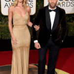 The happy couple posed for photographs at the Golden Globe awards Image: Getty Images via Daily Mail