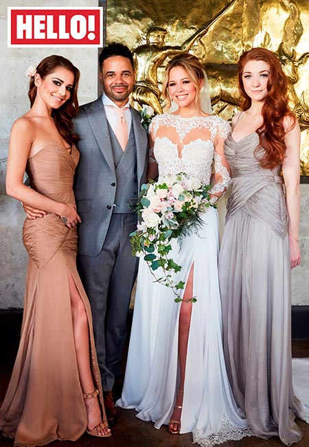 Kimberley Scott and her husband Justin Scott have relseased the fist image from their wedding, exclusively to HELLO! magazine