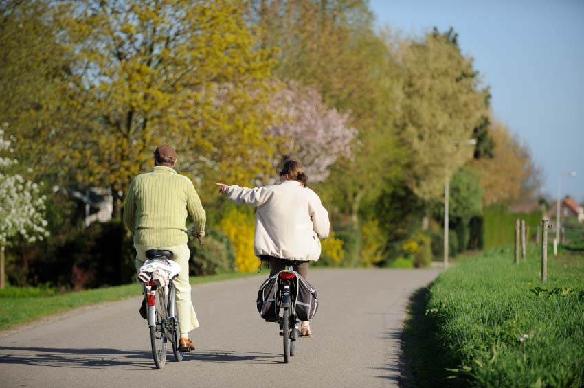 honeymoon biking in holland