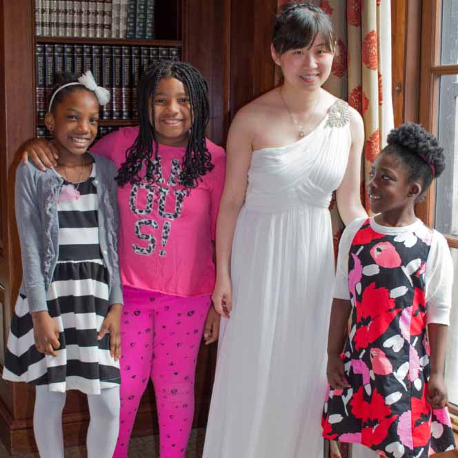 After cancelling her wedding bride to be Yiru Sun joined forces with the Salvation Army and Inwood House to host a pre Mothers Day lunch for children in need.