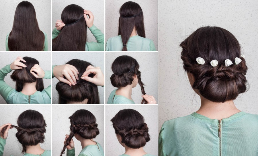 Hair style girl step by step for outlet wedding