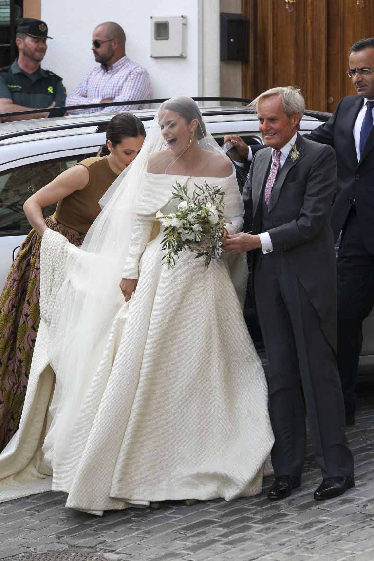 Charlotte Wellesley married American Colombian busisnessman in a gown made by Emilia Wickstead