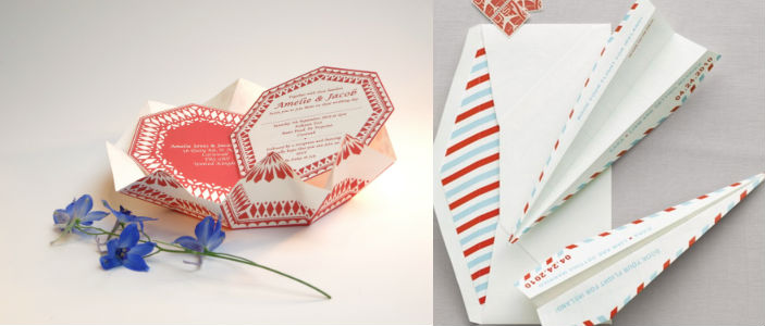 Wedding invitation and rings