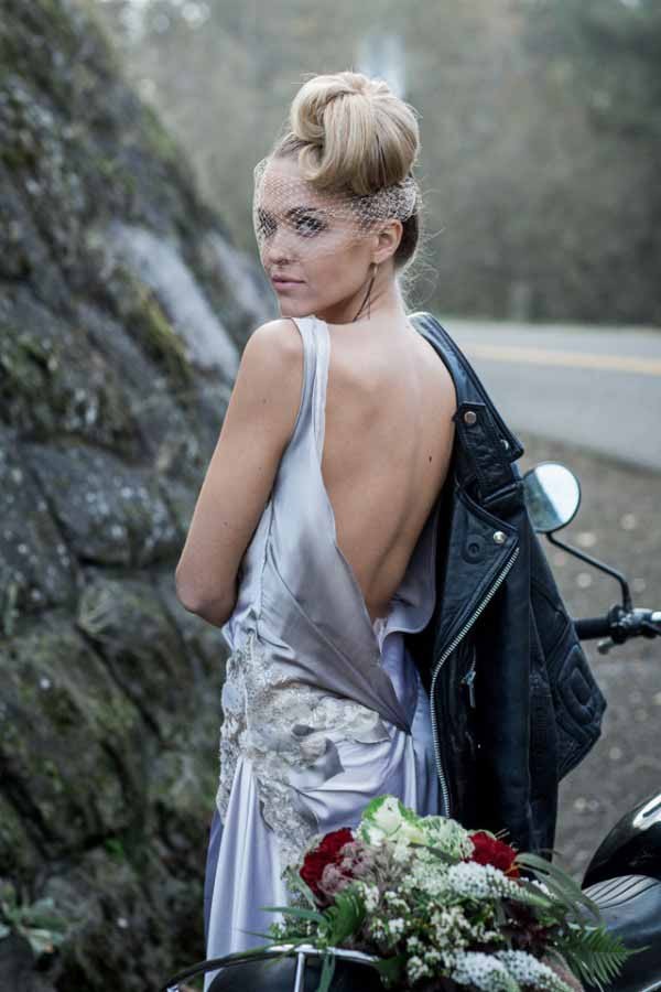 leather jacket in a wedding