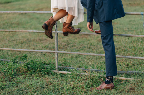 leather shoes at a wedding