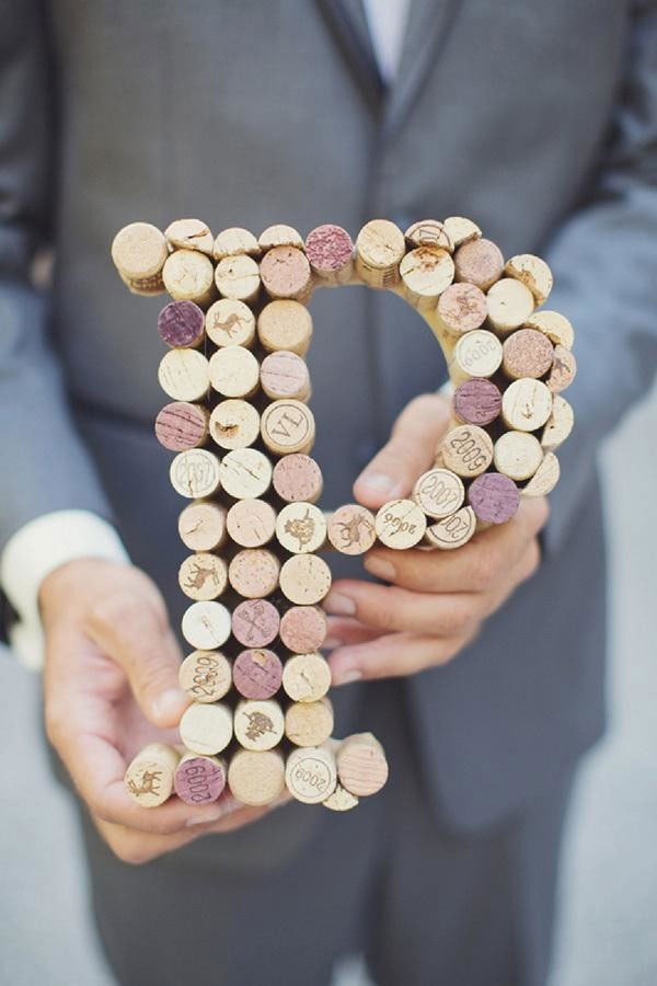 Monogram wedding sign