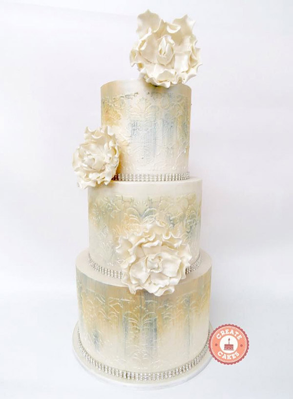 Metallic wedding cake - Create cakes