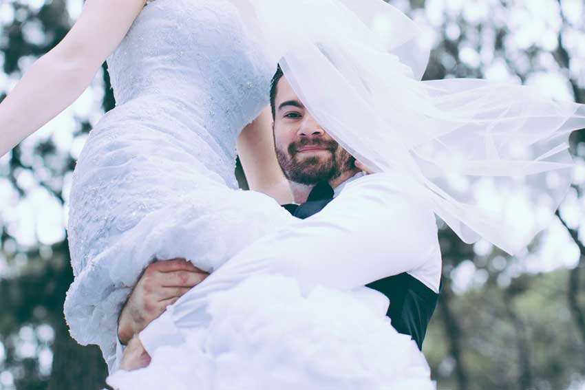 romantic wedding photos