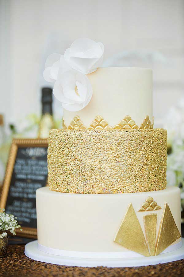 great gatsby wedding cake