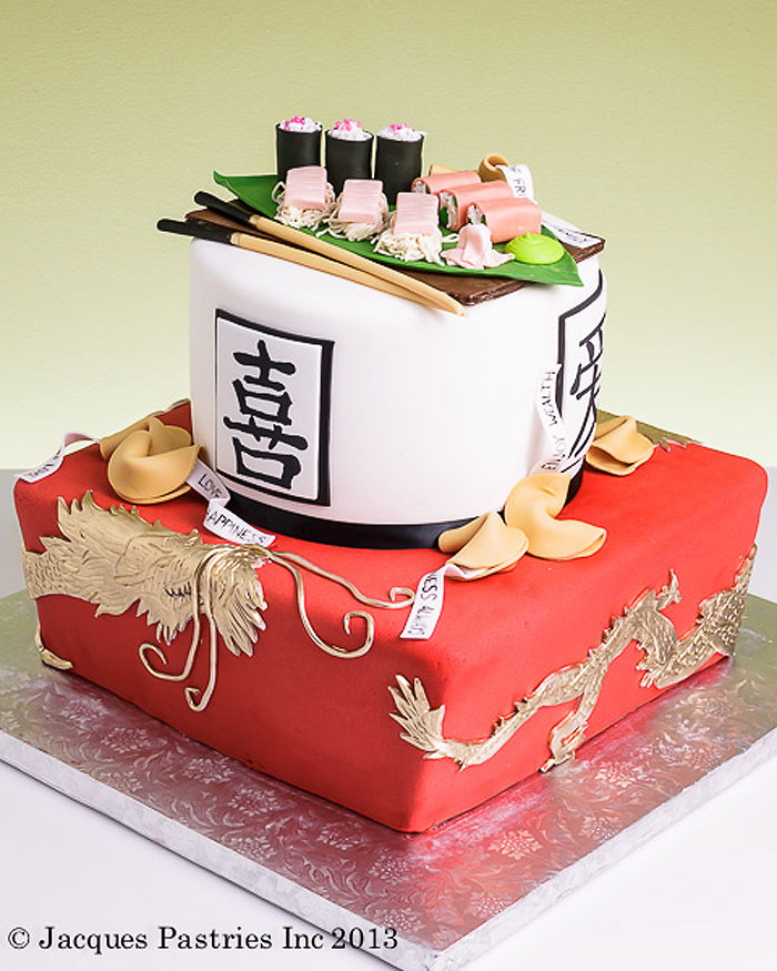 sushi wedding cake