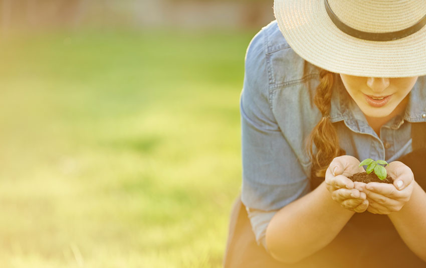 don't wear your engagement ring when you're gardening